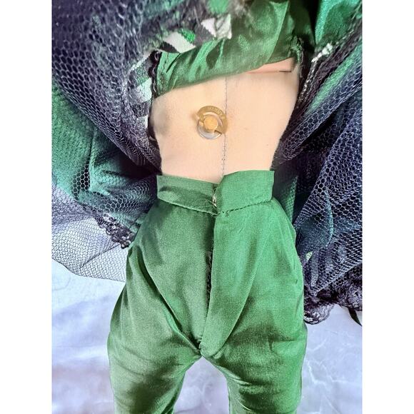 Vintage Franklin Heirloom Porcelain Doll Colleen Green Dress Ireland - Picture 14 of 16